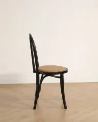 Chaise - Bistro (rotin/noir) - 2 pièces