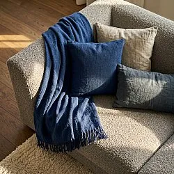 Decken - Veya cotton throw (marineblau)