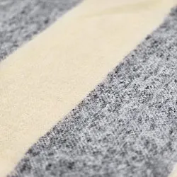 Plaids - Plaid en mélange de laine - Beatriz Stripe (noir/blanc)