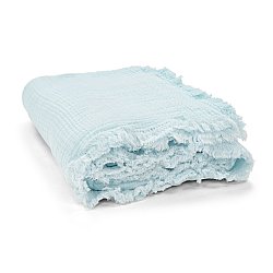 Decken - Musslindecke - Dorena (hellblau)