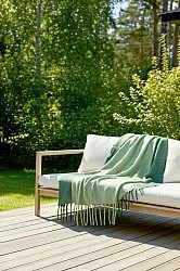 Decken - Überwurf aus Wollmischung - Carol (grün)