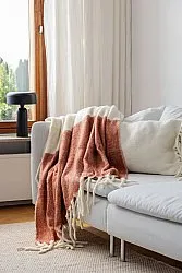 Decken - Überwurf aus Wollmischung - Carrie (rosa)
