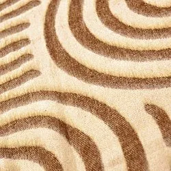Decken - Wolldecke im Mischgewebe - Melody (braun/beige)
