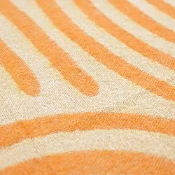 Plaids - Plaid en mélange de laine - Melody (beige/orange)