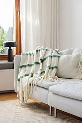 Plaid en mélange de laine - Miranda (vert)