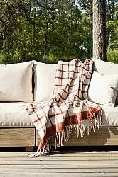 Plaid en mélange de laine - Rachel (rose)