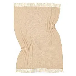 Decken - Baumwolldecke - Denisa Fishbone (beige/weiß)