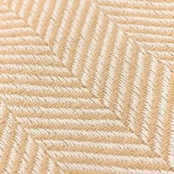 Decken - Baumwolldecke - Denisa Fishbone (beige/weiß)