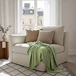 Couvertures - Plaid Vanja (vert clair)