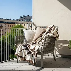 Couvertures - Couverture jacquard Katalia (marron)