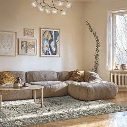 Flachgewebter Teppich - Alvand (schwarz)