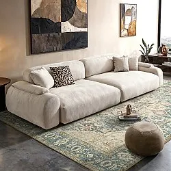 Flachgewebter Teppich - Alvand (blau)