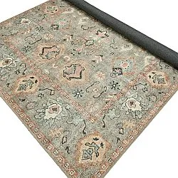 Flachgewebter Teppich - Amena (blau)