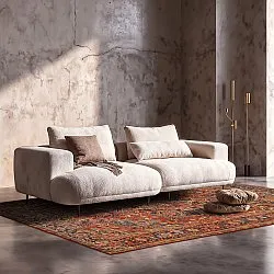 Tapis tissé à plat - Anzali (rouge)