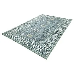 Flachgewebter Teppich - Benaluna (blau/grün)