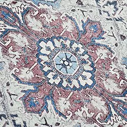 Flachgewebter Teppich - Birjand (blau)