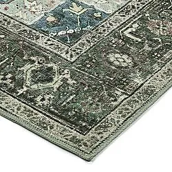 Tapis tissé à plat - Birjand (vert)