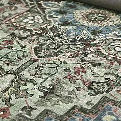 Tapis tissé à plat - Birjand (vert)