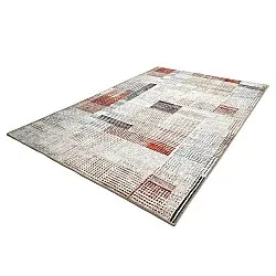 Flachgewebter Teppich - Calla (rot)