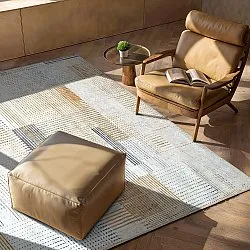 Flachgewebter Teppich - Calla (gelb)