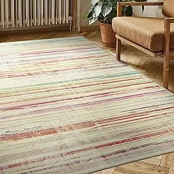 Tapis tissé à plat - Delara (beige/multicolore)