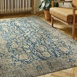 Flachgewebter Teppich - Delvar (blau)