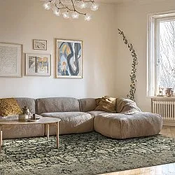 Flachgewebter Teppich - Delvar (grün)