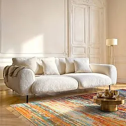 Flachgewebter Teppich - Kazea (orange/multi)