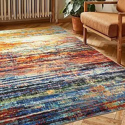 Flachgewebter Teppich - Kazea (orange/multi)