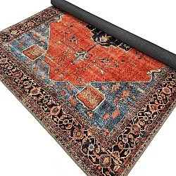 Flachgewebter Teppich - Mandalay (rot)