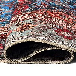 Flachgewebter Teppich - Mardin (rot/blau)