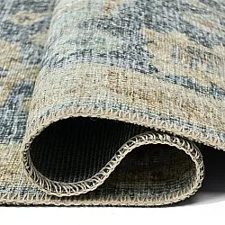 Flachgewebter Teppich - Noura (blau)