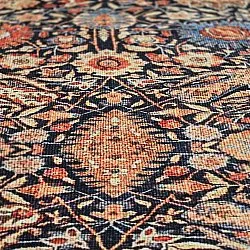 Flachgewebter Teppich - Selamira (blau/mehrfarbig)