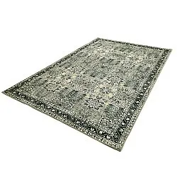 Tapis tissé à plat - Yasirah (bleu/vert)