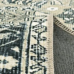 Tapis tissé à plat - Yasirah (bleu/vert)