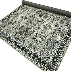 Tapis tissé à plat - Yasirah (bleu/vert)