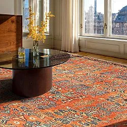 Flachgewebter Teppich - Yasirah (orange)