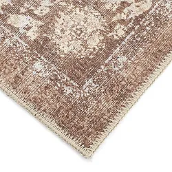 Tapis tissé à plat - Adeleine (marron)