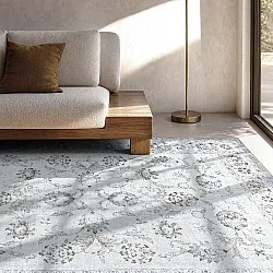 Tapis tissé à plat - Adeleine (gris/beige)