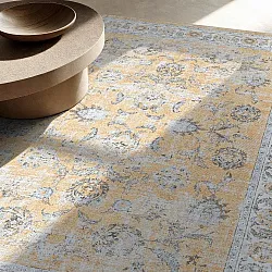 Tapis tissé à plat - Adeleine (jaune)