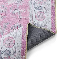 Tapis tissé à plat - Adeleine (rose)