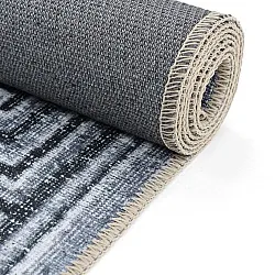 Tapis tissé à plat - Ankara Versace (gris)