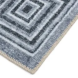 Tapis tissé à plat - Ankara Versace (gris)