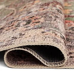 Flachgewebter Teppich - Bouhjar (grün/mehrfarbig)