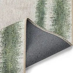 Tapis tissé à plat - Eldoret (crème/vert)