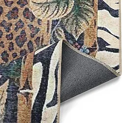 Tapis tissé à plat - Katavi (marron/multicolore)