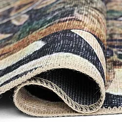 Tapis tissé à plat - Katavi (marron/multicolore)