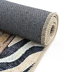 Tapis tissé à plat - Katavi (marron/multicolore)