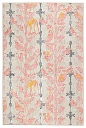 Flachgewebter Teppich - Luanda (rosa/mehrfarbig)