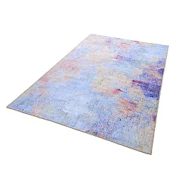 Flachgewebter Teppich - Mogoro (blau/mehrfarbig)